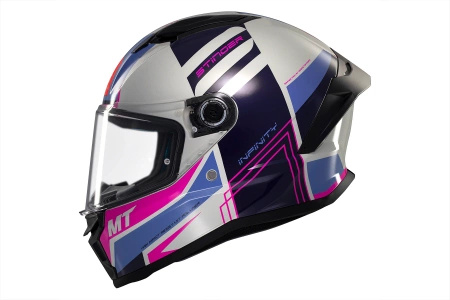Kask integralny MT STINGER 2 TRON WHITE/PINK/BLUE