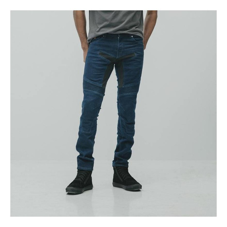 Jeansy motocyklowe REBELHORN EAGLE II DARK BLUE granatowy