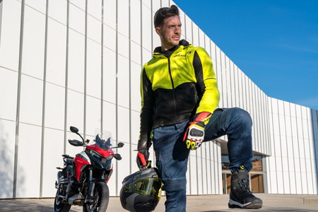 Bluza motocyklowa SHIMA DAYBREAKER MEN FLUO żółty fluo czarny