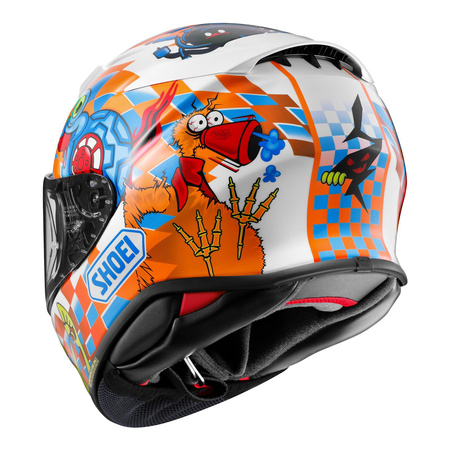 Kask integralny SHOEI NXR2 YAGYO TC-2 biały pomarańczowy niebieski