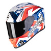 Kask integralny SCORPION EXO-R1 AIR ALVARO 2 REPLICA czerwony biały niebieski