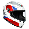 Kask integralny AGV K6 HYPHEN WHITE/RED/BLUE biały czerwony niebieski