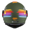 Kask szczękowy NZI MINIMOD RAINBOW GREEN BLACK SILVER MATT zielony czarny srebrny