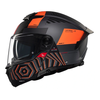 Kask szczękowy MT ATOM 2 SV STRANGE C4 MATT czarny pomarańczowy fluo