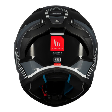 Kask integralny MT STINGER 2 TRON B12 GLOSS czarny szary