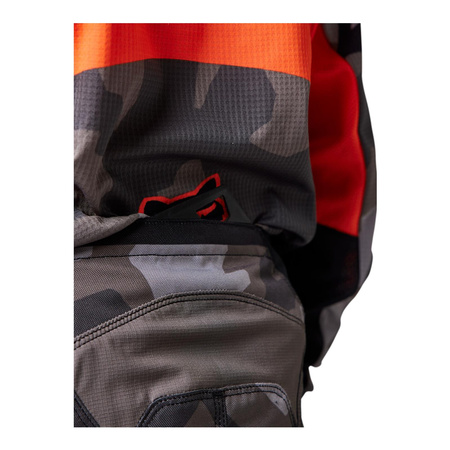 Spodnie cross dziecięce FOX JUNIOR 180 BNKR GREY CAMO czarny szary pomarańczowy