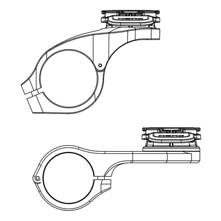 Podstawa QUAD LOCK PRO na mostek rowerowy czarny