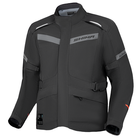 Kurtka tekstylna SHIMA ALPHA BLACK czarny
