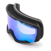 Gogle motocyklowe IMX SNOW BLACK MATT/BLACK SZYBA PODWÓJNA GREEN IRRIDIUM + BROWN czarny