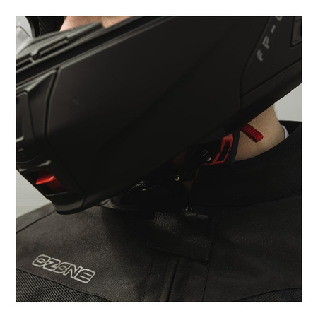 Kask szczękowy OZONE FP-01 PINLOCK READY BLACK czarny mat