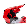 Kask cross FOX V1 SHIELD FLUO RED czerwony fluo czarny