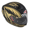 Kask integralny NZI TRENDY FLAG BLACK GOLD MATT czarny złoty