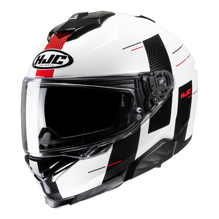 Kask integralny HJC I71 PEKA WHITE/BLACK/RED biały czarny czerwony