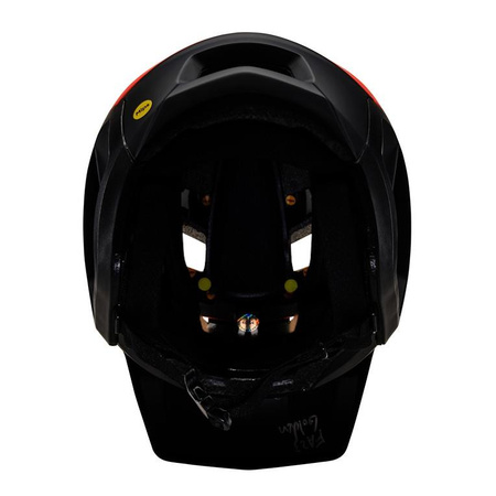 Kask rowerowy FOX DROPFRAME ORANGE FLAME pomarańczowy fluo