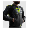 Kurtka skórzana REBELHORN VANDAL 2 BLACK/GREY/FLUO YELLOW czarny szary żółty fluo