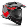 Kask integralny AIROH COMMANDER 2 REVEAL RED FLUO MATT czerwony fluo szary czarny