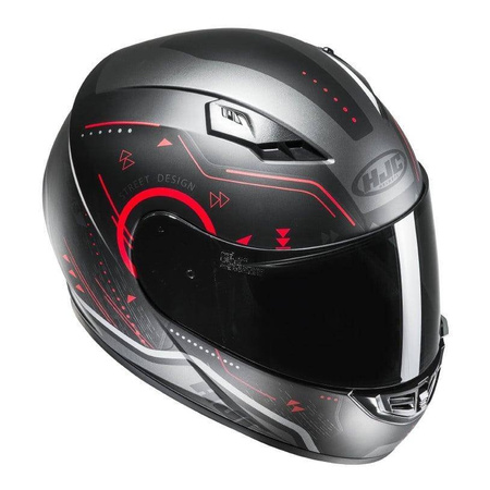Kask integralny HJC CS-15 SAFA BLACK/RED czarny szary czerwony