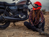 Koszula motocyklowa damska BROGER ALASKA CARAMEL czerwony żółty czarny
