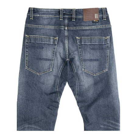 Jeansy motocyklowe SPIDI J-TRACKER SHORT DARK BLUE granatowy niebieski