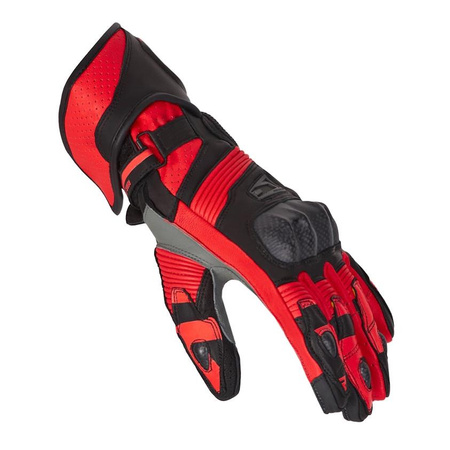 Rękawice sportowe REBELHORN FIGHTER BLACK/FLUO RED czarny czerwony