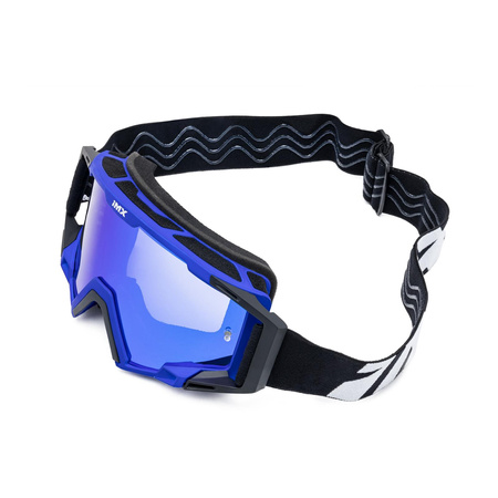 Gogle motocyklowe IMX SAND BLUE MATT/BLACK SZYBA BLUE IRIDIUM + CLEAR niebieski czarny