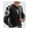 Kurtka skórzana REBELHORN INFERNO BLACK/WHITE czarny biały