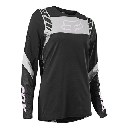 Bluza cross damska FOX LADY FLEXAIR MACH ONE BLACK czarny szary różowy