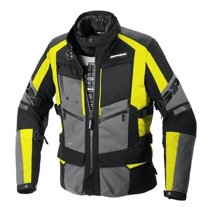 Kurtka tekstylna SPIDI 4 SEASON EVO YELLOW FLUO szary czarny żółty fluo
