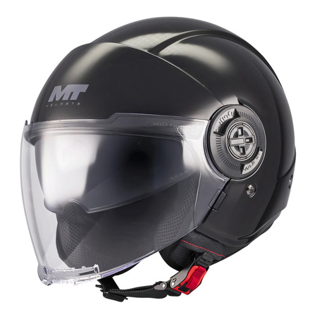 Kask otwarty MT VIALE SV S PURE BLACK czarny