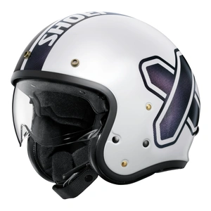 Kask otwarty SHOEI J.O 2 CROSS LOGO 2 TC-6 biały granatowy