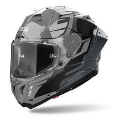 Kask integralny AIROH GP800 MASTER METALLIC GLOSS szary czarny