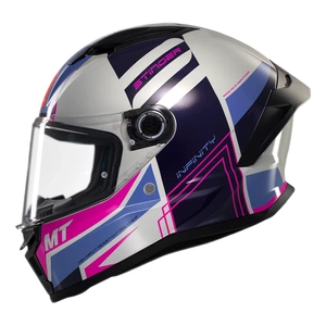 Kask integralny MT STINGER 2 TRON WHITE/PINK/BLUE