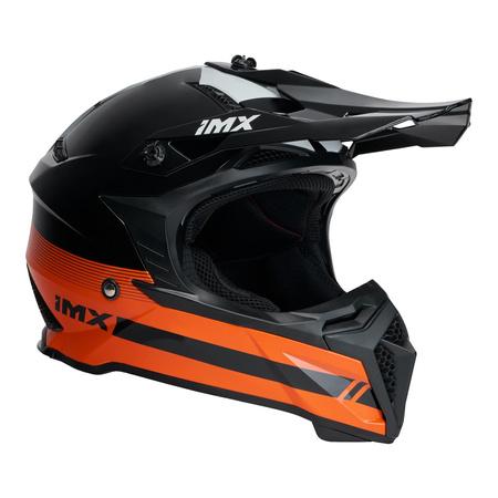 Kask cross IMX FMX-02 BLACK/ORANGE/WHITE czarny pomarańczowy biały