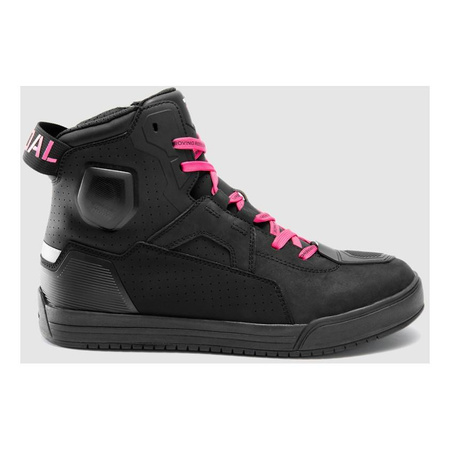 Trampki motocyklowe damskie REBELHORN VANDAL II LADY BLACK/PINK czarny różowy