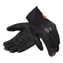 Rękawice miejskie damskie REBELHORN GAP III LADY BLACK/FLUO RED czarny czerwony fluo