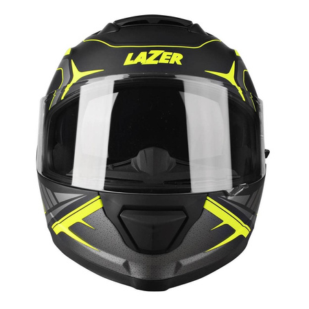 Kask integralny LAZER RAFALE HEXA BLACK/YELLOW czarny mat szary żółty fluo