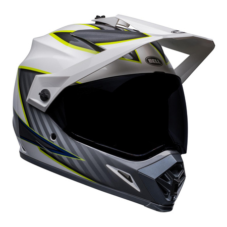 Kask integralny BELL MX-9 ADVENTURE MIPS DALTON WHITE/HI-VIZ YELLOW biały szary żółty fluo