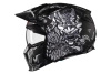 Kask otwarty z wpinaną szczęką MT STREETFIGHTER SV S HELLISH MATT BLACK/GREY czarny szary