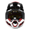 Kask rowerowy FOX PROFRAME BLOCKED BLACK/WHITE czarny biały czerwony