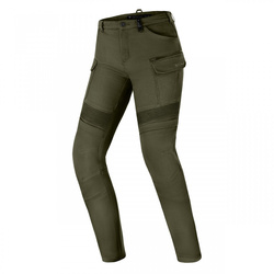 Jeansy motocyklowe damskie SHIMA GIRO 3.0 LADY KHAKI zielony