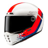 Kask integralny HJC V10 FQ20 RETRO WHITE/RED/BLUE biały czerwony niebieski