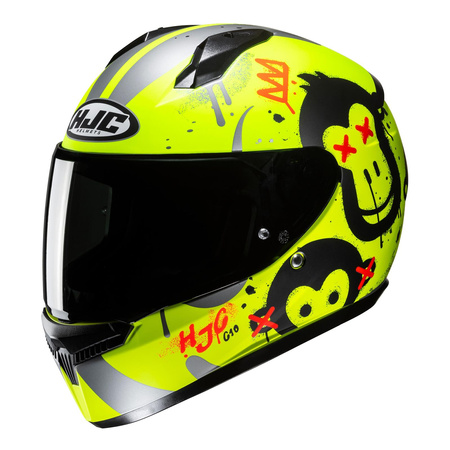 Kask integralny HJC C10 GETI GREEN/BLACK zielony fluo czarny srebrny