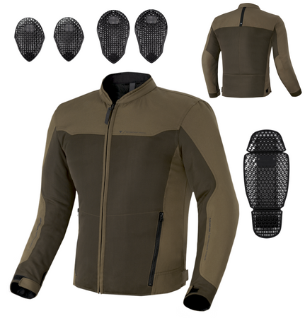 Kurtka tekstylna SHIMA OPENAIR BROWN brązowy