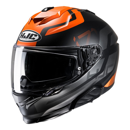 Kask integralny HJC I71 ENTA BLACK/ORANGE czarny pomarańczowy