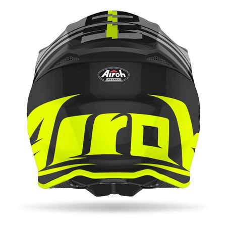 Kask cross Airoh TWIST 2.0 TECH YELLOW MATT żółty fluo szary czarny biały
