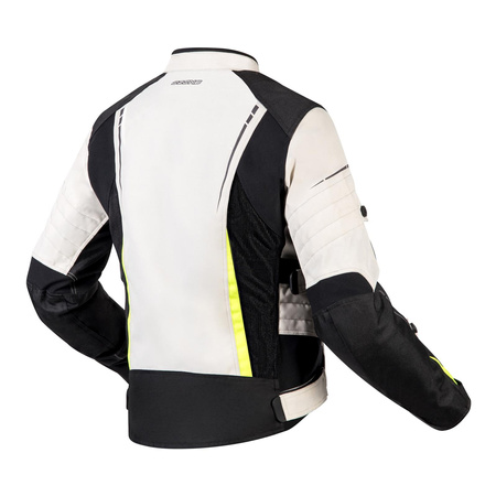 Kurtka tekstylna damska OZONE FLOW LADY BLACK/GREY/FLUO YELLOW czarny szary żółty fluo