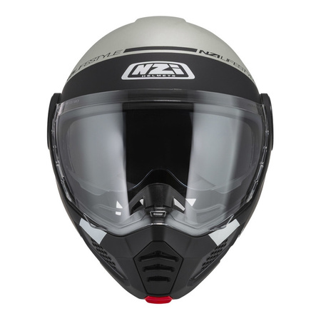 Kask szczękowy NZI MINIMOD INVOLT GREY BLACK GREY MATT szary czarny
