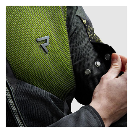 Kurtka tekstylna REBELHORN JAX BLACK/FLUO YELLOW czarny żółty fluo