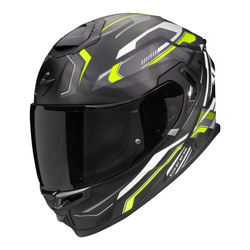 Kask integralny SCORPION EXO-GT SP AIR AUGUSTA MATT BLACK/GREY/ NEON YELLOW czarny szary