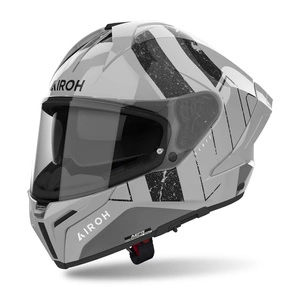 Kask integralny AIROH MATRYX SCOPE LIGHT GREY biały szary czarny